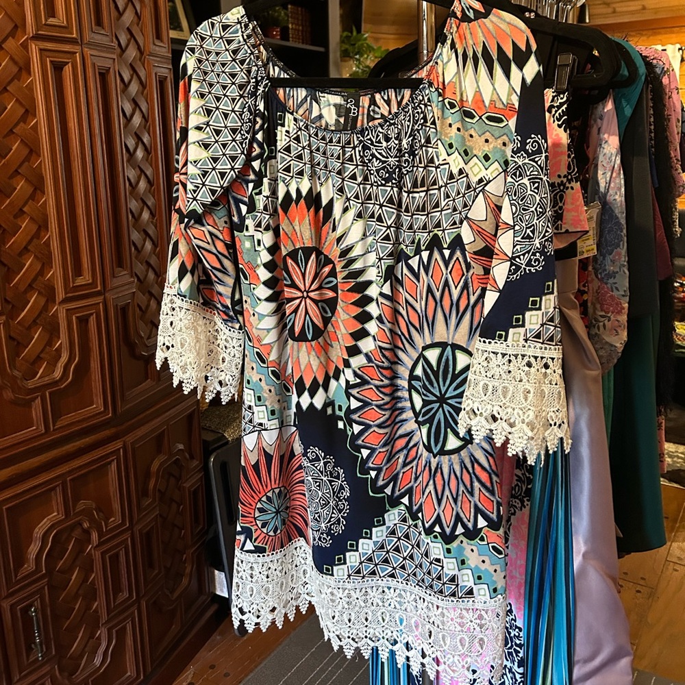 Boho print dress